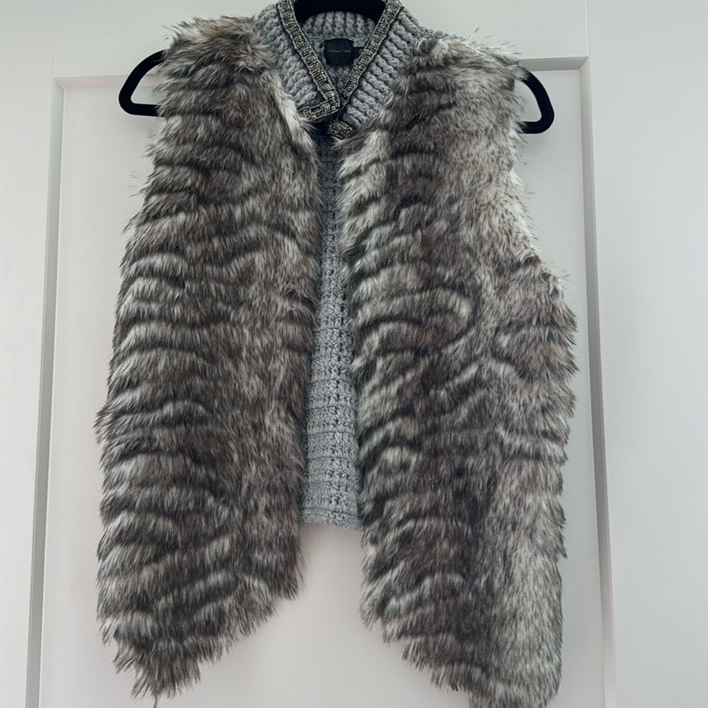 Faux fur vest